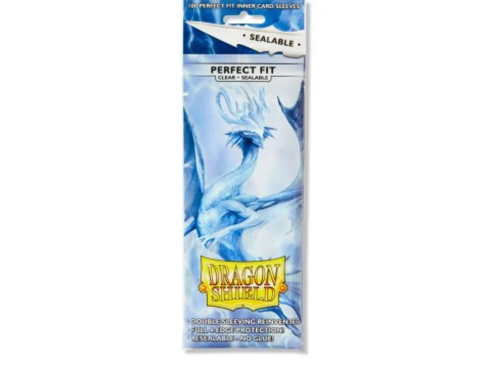 Koszulki na karty Dragon Shield Perfect Fit Sealable 100 sztuk