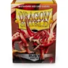 Koszulki na karty Dragon Shield Matte - rubinowe - 100 sztuk
