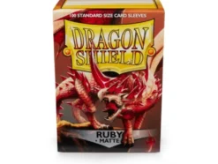 Koszulki na karty Dragon Shield Matte - rubinowe - 100 sztuk