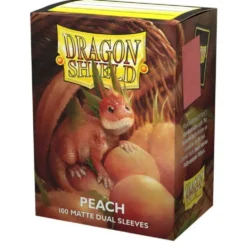 Koszulki na karty Dragon Shield: Matte Dual - Peach - 100 sztuk