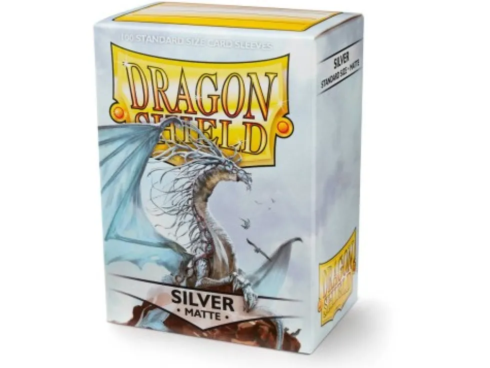 Koszulki na karty Dragon Shield: Standard CCG Matte - Player's Choice - Silver - 100 sztuk