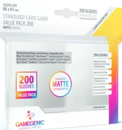 Koszulki na karty Gamegenic: Matte Value Sleeving Pack (66x91 mm) 200 sztuk