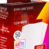 Koszulki na karty Gamegenic: Mini European (46x71 mm) - Clear Matte, 50 sztuk