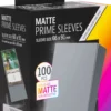 Koszulki na karty Gamegenic: Matte Prime Sleeves (66x91 mm) - Dark Gray - 100 sztuk