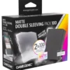 Koszulki na karty Gamegenic: Matte Double Sleeving Pack (66x91 mm/64x89 mm) 2x100 sztuk - Black