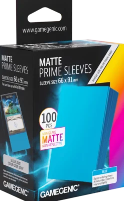 Koszulki na karty Gamegenic: Matte Prime Sleeves (66x91 mm) - Blue - 100 sztuk