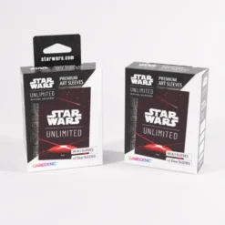 Koszulki na karty Gamegenic Premium: Star Wars Unlimited - Art Back Red (66x92 mm) - 60 sztuk