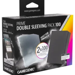 Koszulki na karty Gamegenic: Prime Double Sleeving Pack (66x91 mm/64x89 mm) 2x100 sztuk - Black
