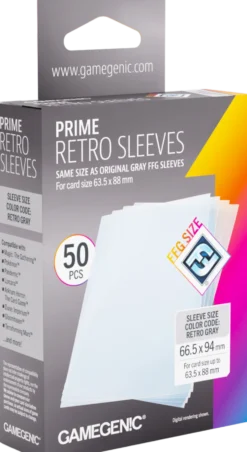 Koszulki na karty Gamegenic: Prime Retro Sleeves - FFG (66,5x94 mm) - 50 sztuk