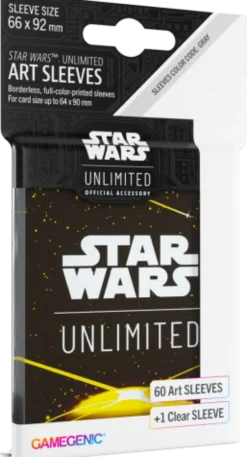 Koszulki na karty Gamegenic: Star Wars Unlimited - Art Back Green (66x92 mm) - 60 sztuk