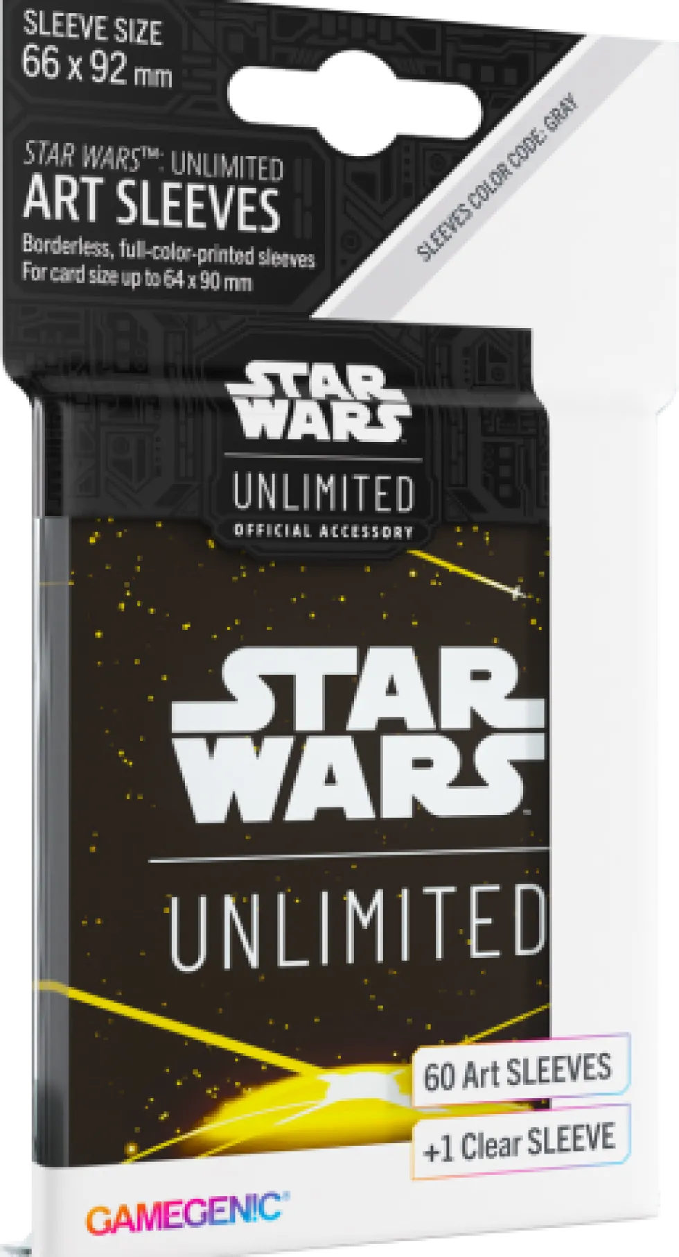 Koszulki na karty Gamegenic: Star Wars Unlimited - Art Back Green (66x92 mm) - 60 sztuk