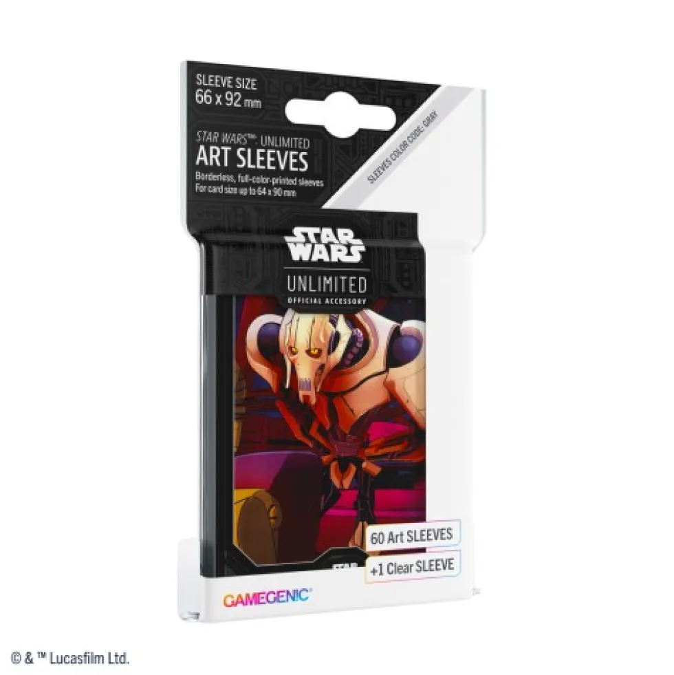 Koszulki na karty Gamegenic: Star Wars Unlimited - Art General Grievous (66x92 mm) - 60 sztuk