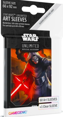 Koszulki na karty Gamegenic: Star Wars Unlimited - Art Kylo Ren (66x92 mm) - 60 sztuk