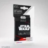 Koszulki na karty Gamegenic: Star Wars Unlimited - Art Space Red (66x92 mm) - 60 sztuk