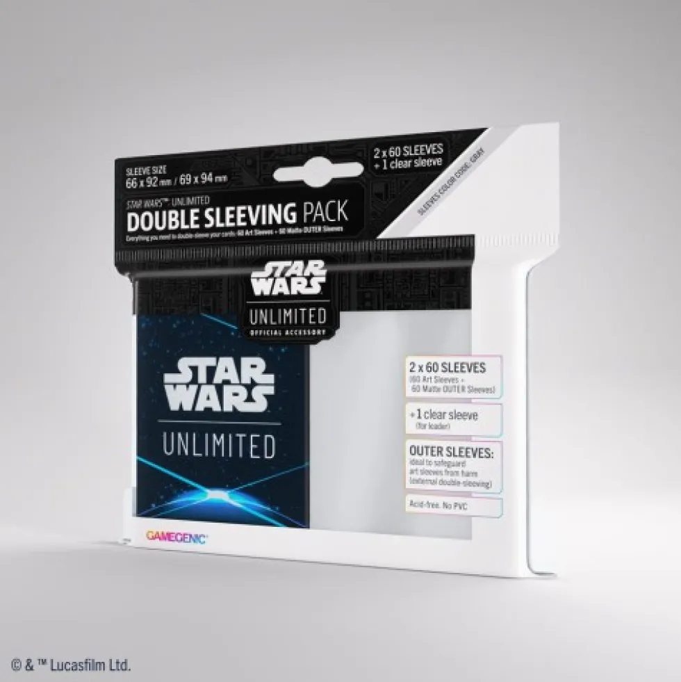 Koszulki na karty Gamegenic: Star Wars Unlimited - Double Sleeving Pack - Darth Vader (66x92 / 69x94 mm) - 2 x 60 sztuk