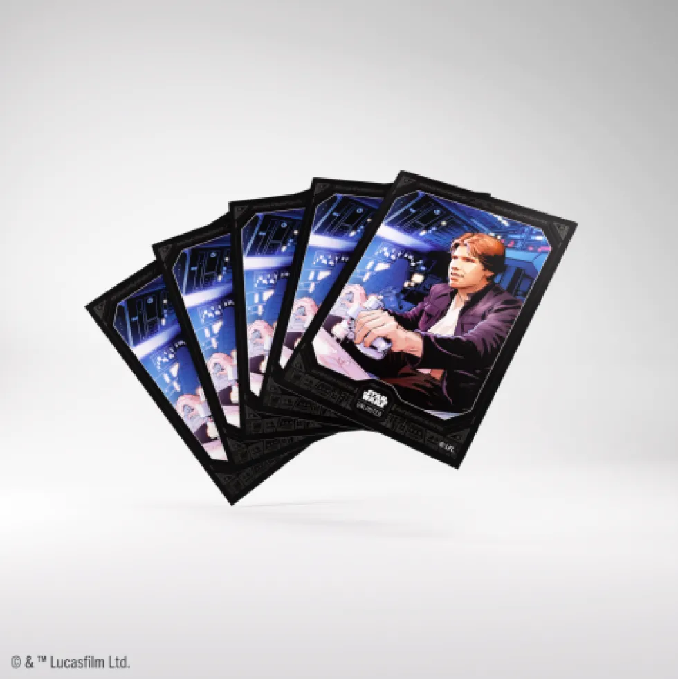 Koszulki na karty Gamegenic: Star Wars Unlimited - Art Han Solo (66x92 mm) - 60 sztuk