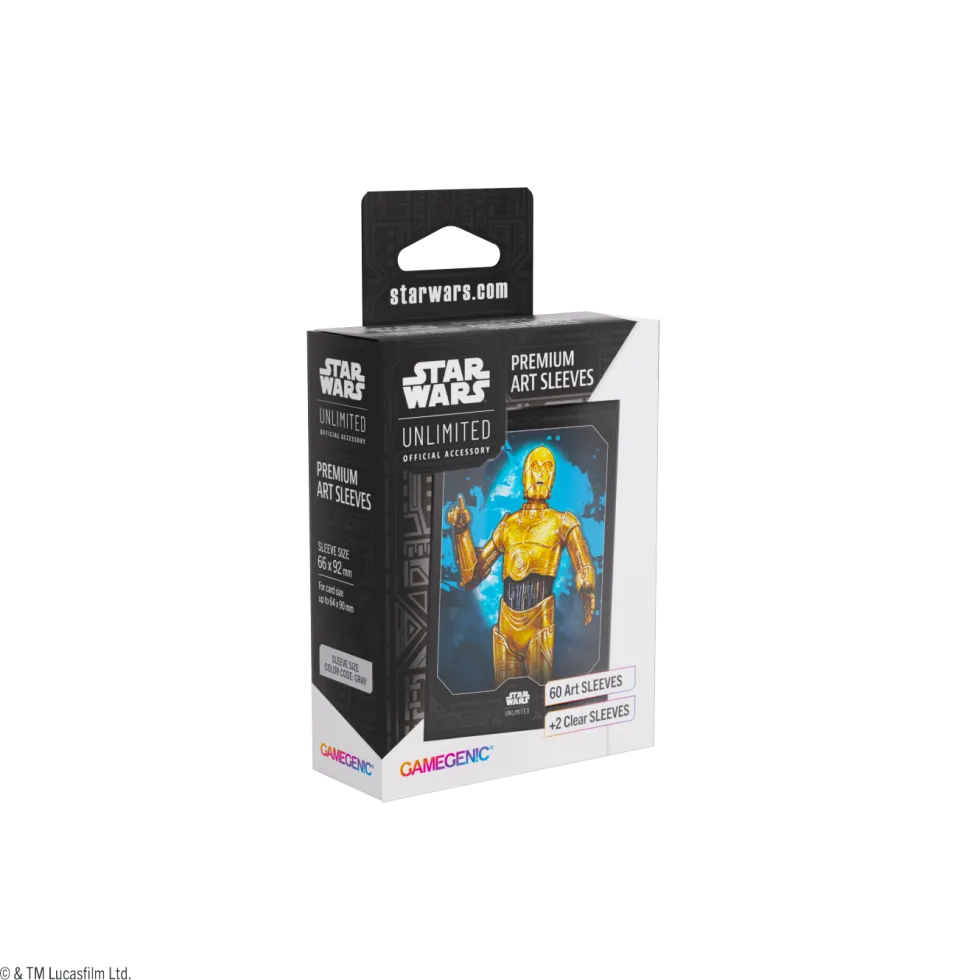 Koszulki na karty Gamegenic: Star Wars Unlimited Card Game - Premium Art Sleeves - C-3PO