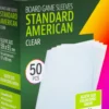 Koszulki na karty Gamegenic: Standard American (59x91 mm) - Clear - 50 sztuk