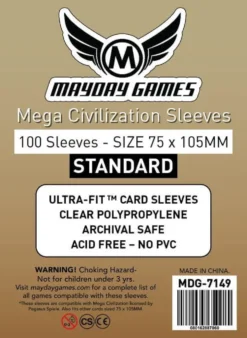Koszulki na karty Mayday Mega Civilization 75x105 mm 100 sztuk