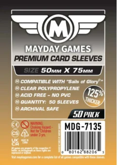 Koszulki na karty Mayday Premium 50x75 mm 50 sztuk