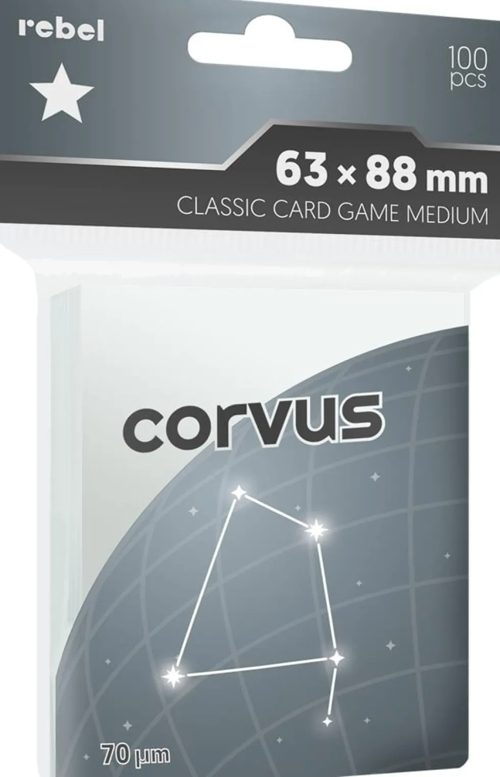 Koszulki na karty Rebel CCG Medium (63x88 mm) Corvus 100 sztuk