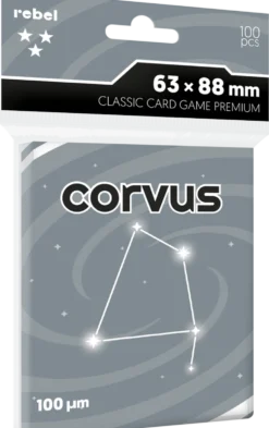 Koszulki na karty Rebel CCG Premium (63x88 mm) Corvus 100 sztuk