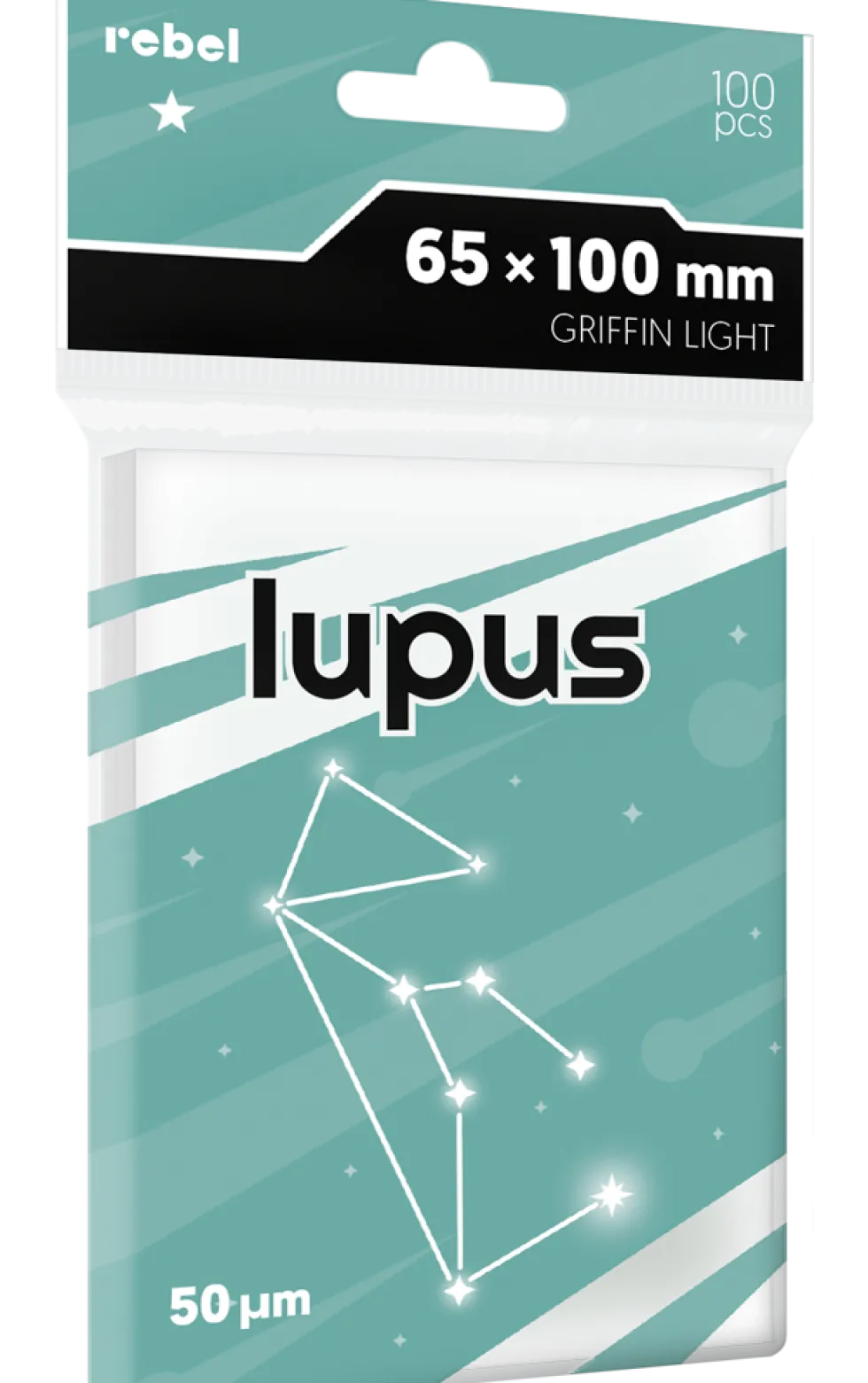 Koszulki na karty Rebel Griffin Light (65x100 mm) Lupus 100 sztuk