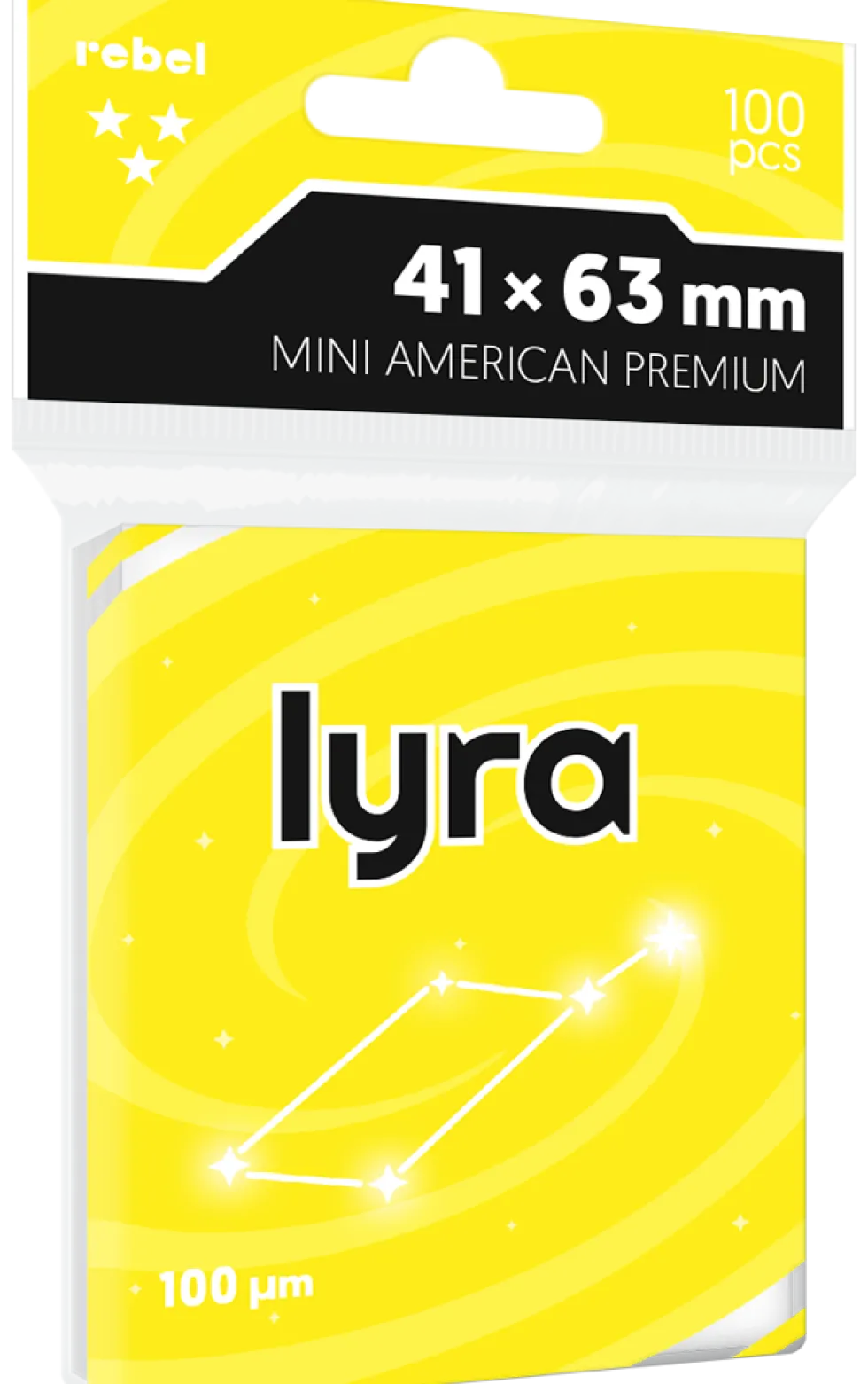 Koszulki na karty Rebel Mini American Premium (41x63 mm) Lyra 100 sztuk