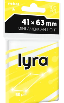 Koszulki na karty Rebel Mini American Light (41x63 mm) Lyra 100 sztuk