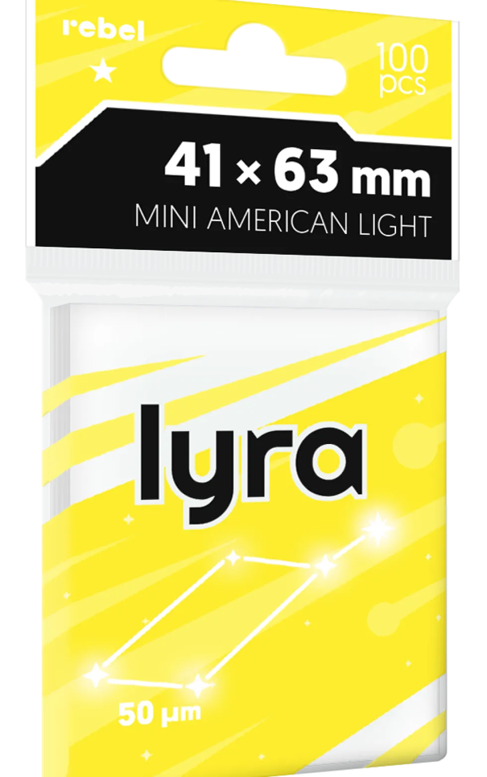 Koszulki na karty Rebel Mini American Light (41x63 mm) Lyra 100 sztuk