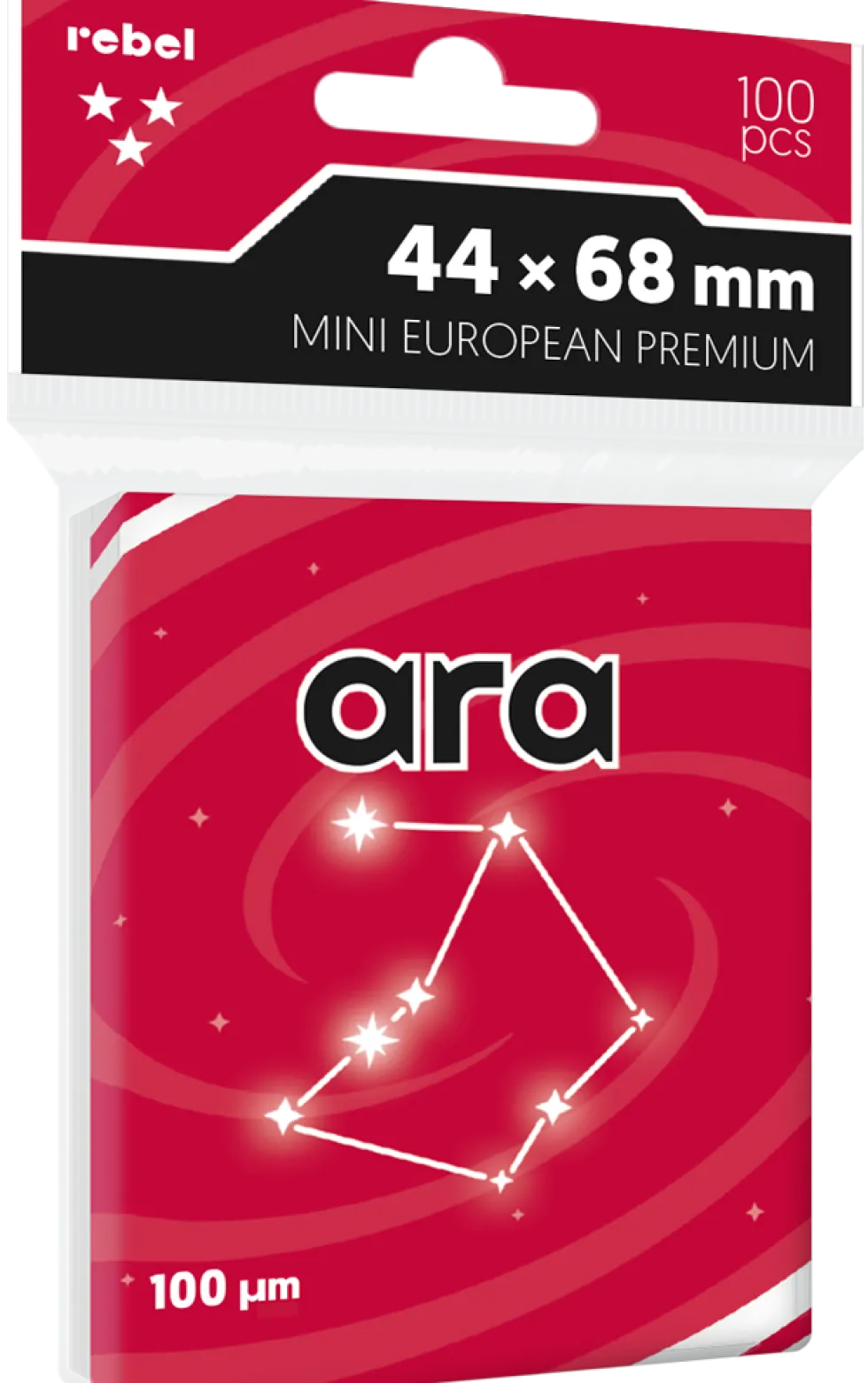 Koszulki na karty Rebel Mini European Premium (44x68 mm) Ara 100 sztuk