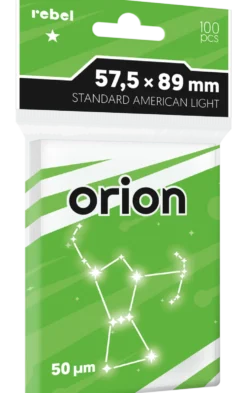 Koszulki na karty Rebel Standard American Light (57,5x89 mm) Orion 100 sztuk