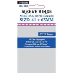 Koszulki na karty Sleeve Kings Mini Euro 45x68 mm 110 sztuk