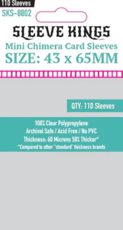 Koszulki na karty Sleeve Kings Mini Chimera 43x65 mm 110 sztuk