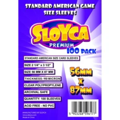 Koszulki na karty Sloyca Standard American (56x87 mm) 100 sztuk