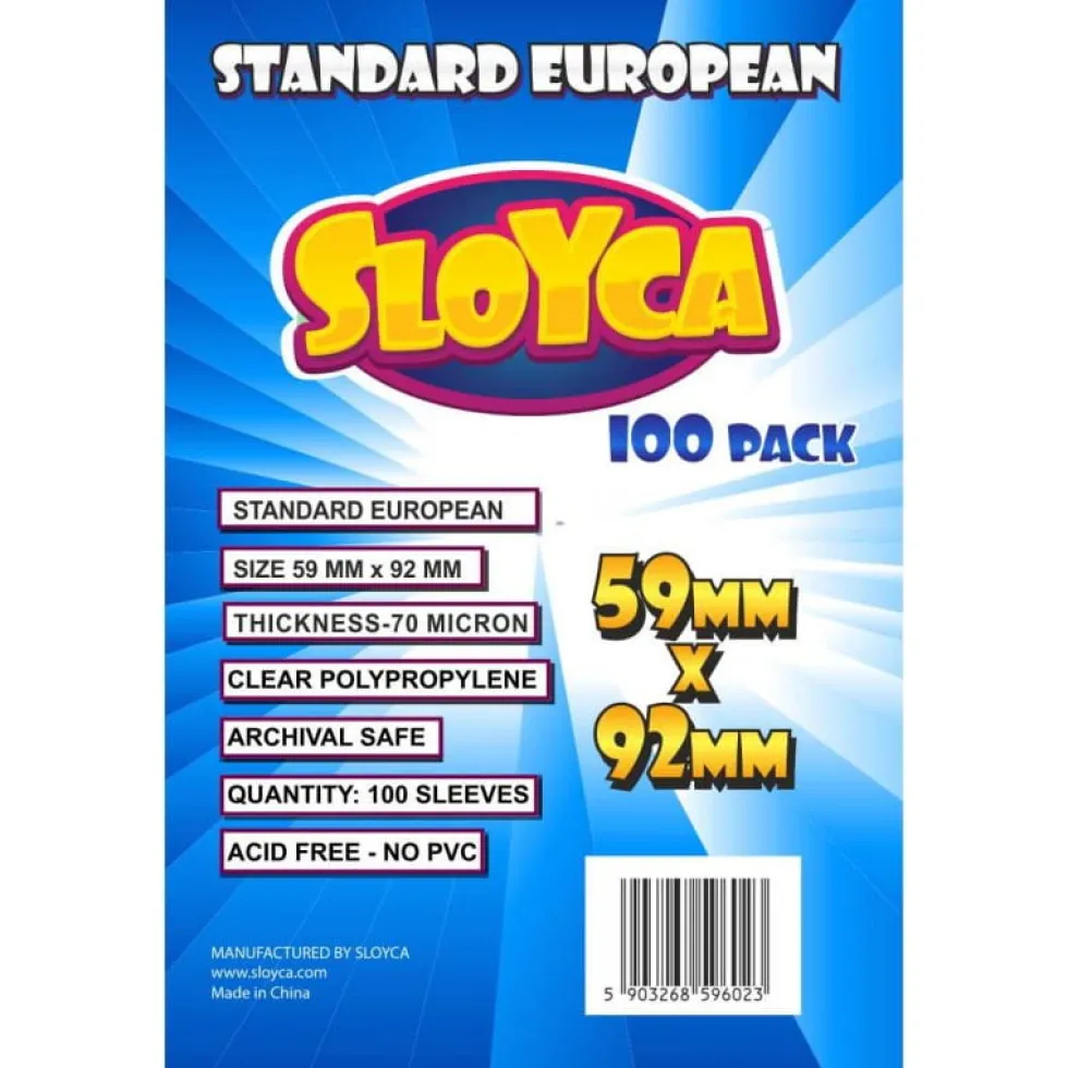Koszulki na karty Sloyca Standard European (59x92 mm) 100 sztuk