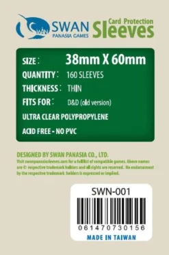 Koszulki na karty Swan Panasia 44x68 mm thin (cienkie) 160 sztuk