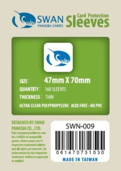 Koszulki na karty Swan Panasia 47x70 mm thin (cienkie) 160 sztuk