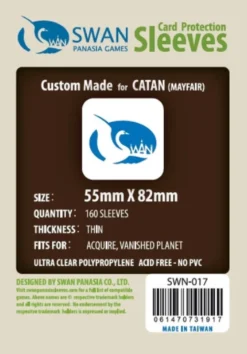 Koszulki na karty Swan Panasia 55x82 mm thin (cienkie) 160 sztuk
