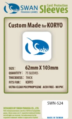 Koszulki na karty Swan Panasia 55x91 mm thick (grube) 80 sztuk