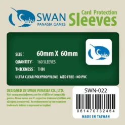 Koszulki na karty Swan Panasia 60x60 mm thin (cienkie) 160 sztuk