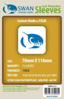 Koszulki na karty Swan Panasia 70x110 mm thick (grube) 75 sztuk