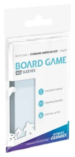 Koszulki na karty Ultimate Guard: Ideal-Fit Standard American 59x91,5 mm (60 sztuk)