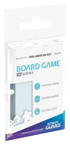 Koszulki na karty Ultimate Guard: Ideal-Fit Mini American 41x63 mm (50 sztuk)