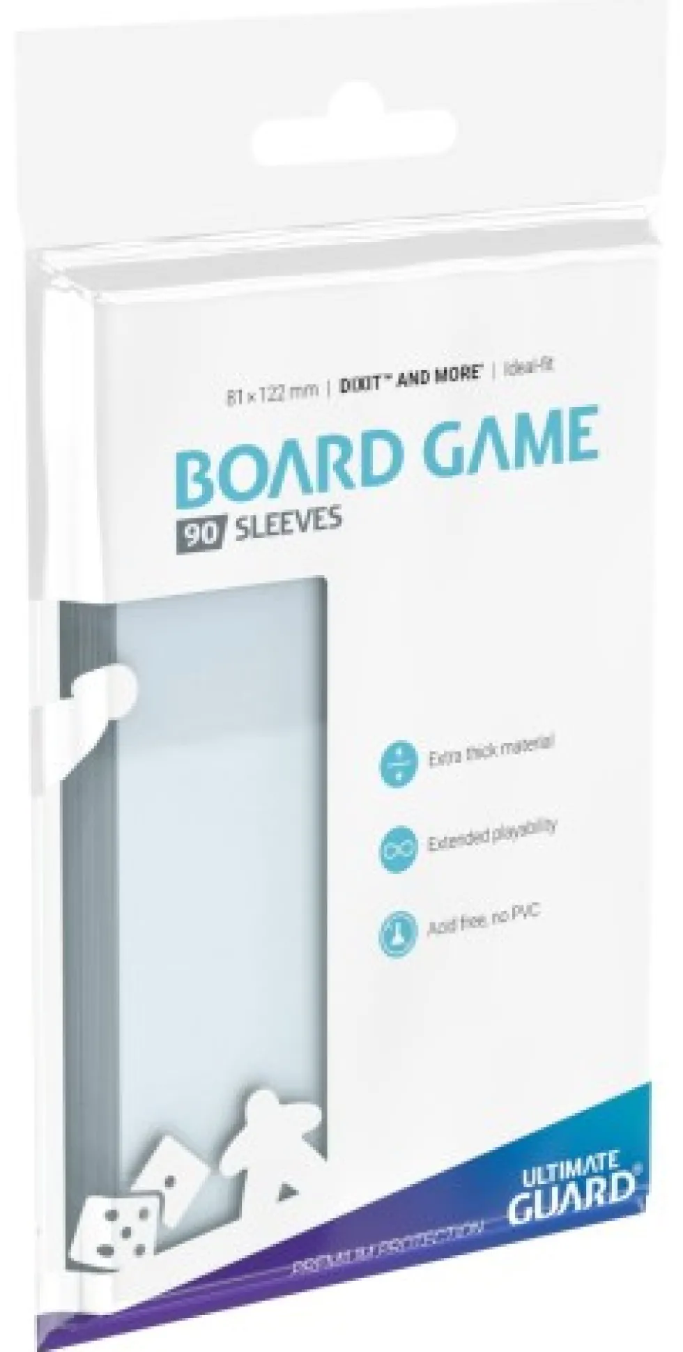 Koszulki na karty Ultimate Guard: Ideal-Fit Dixit 80x122 mm (90 sztuk)