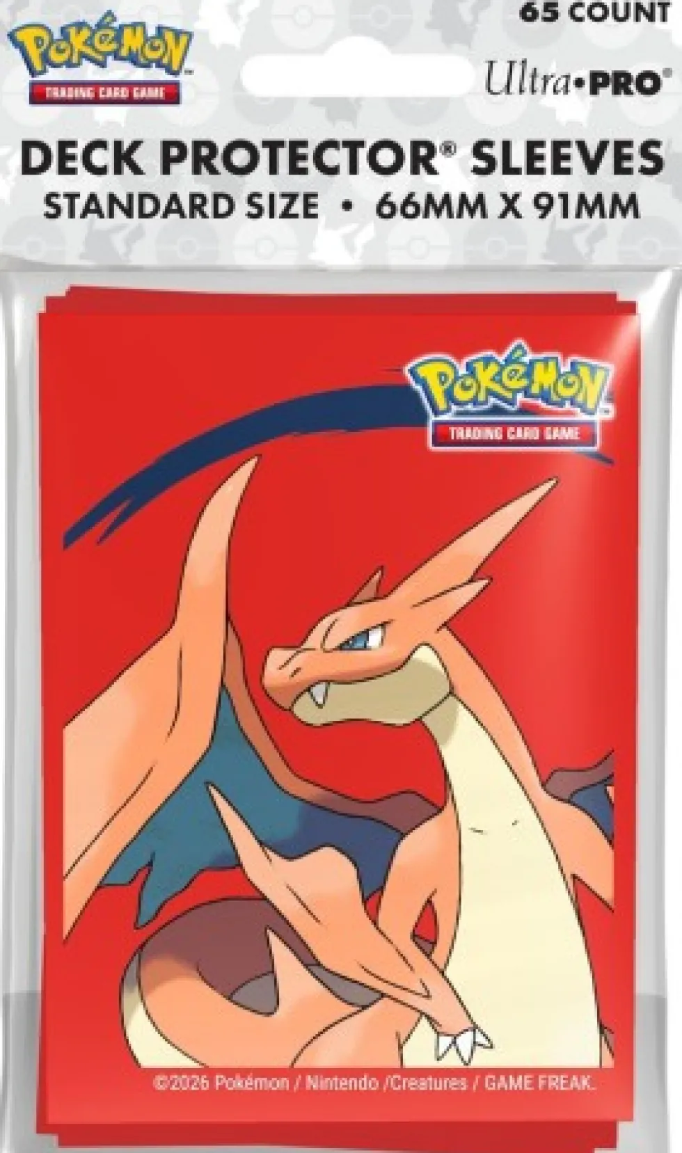 Koszulki na karty Ultra-Pro Pokémon Standard 66x91 mm 65 sztuk - Mega Charizard Y