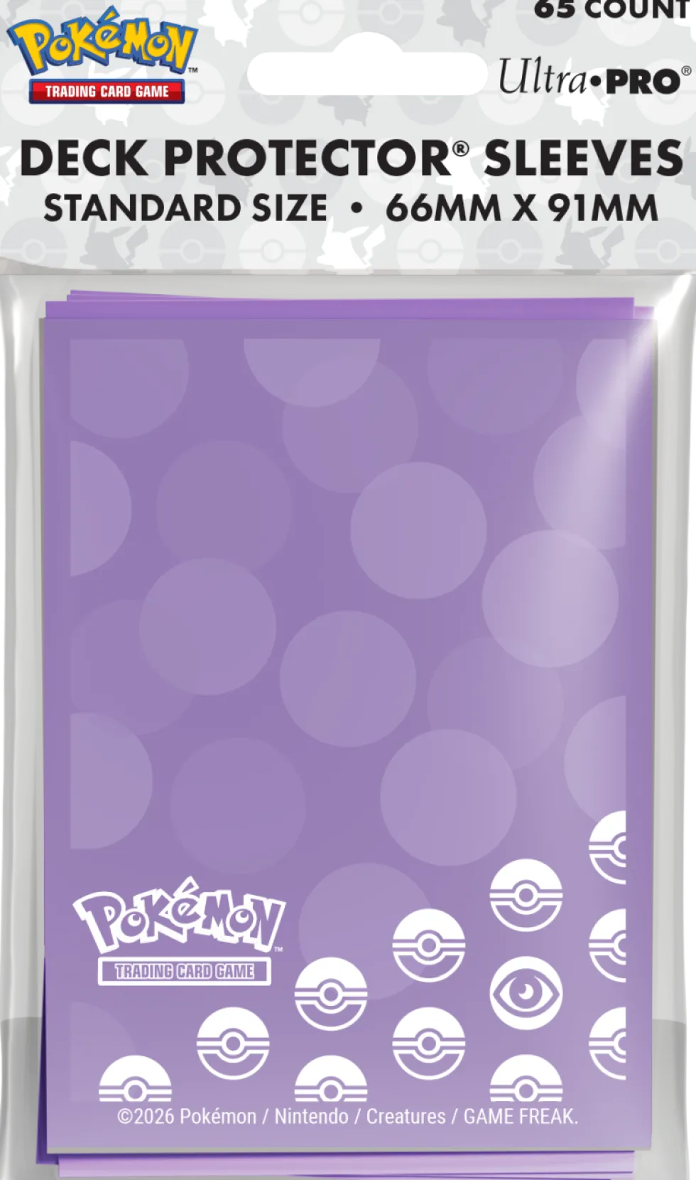 Koszulki na karty Ultra-Pro Pokémon Standard 66x91 mm 65 sztuk - Energy - Psychic Type