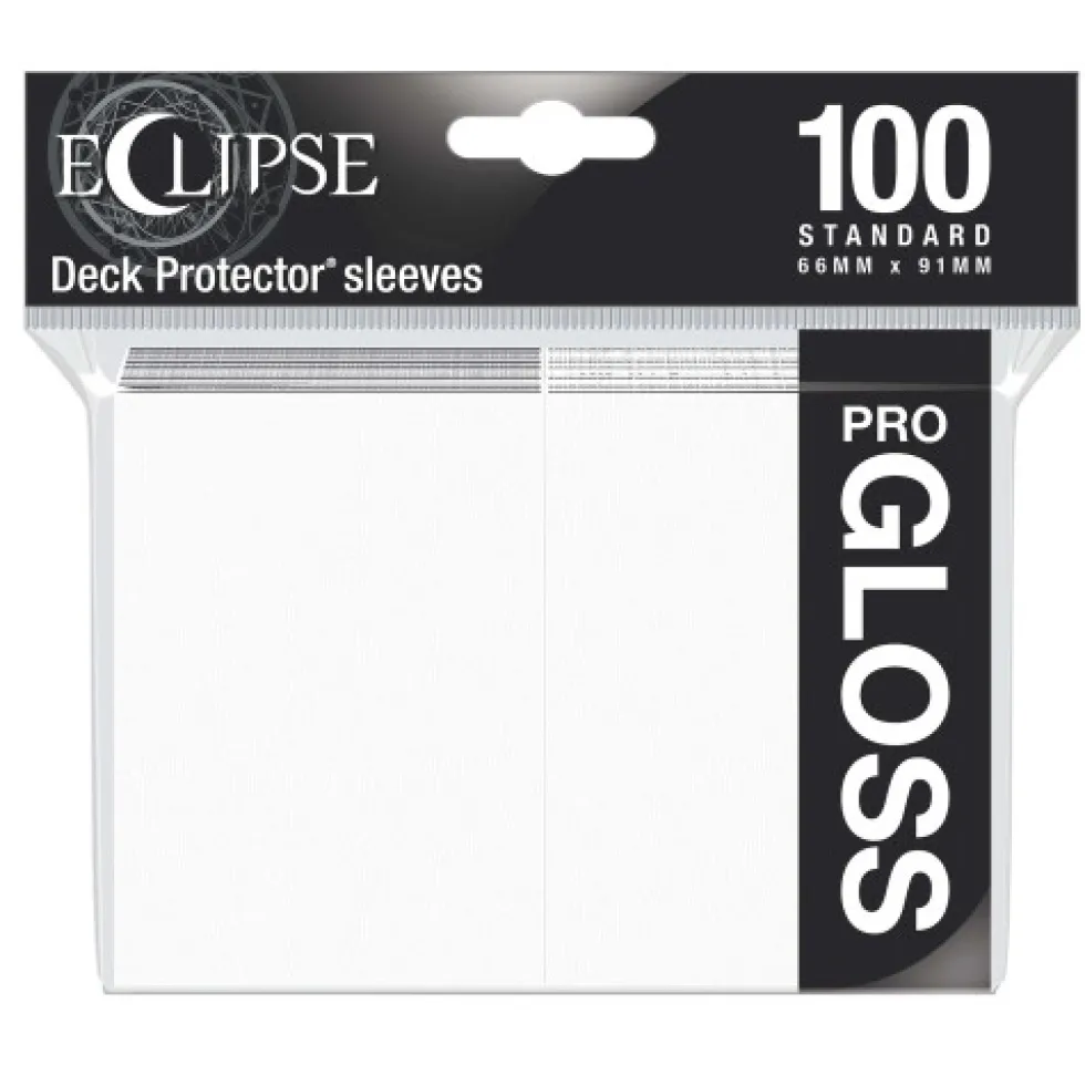 Koszulki na karty Ultra-Pro Pro-Gloss Eclipse Arctic White 66x91 mm 100 sztuk (białe)