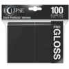 Koszulki na karty Ultra-Pro Pro-Gloss Eclipse Jet Black 66x91 mm 100 sztuk (czarne)