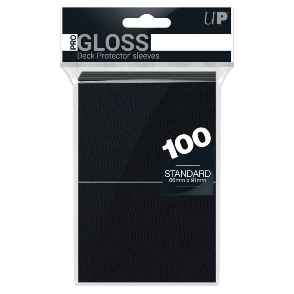 Koszulki na karty Ultra-Pro Pro-Gloss 66x91 mm 100 sztuk - Czarne